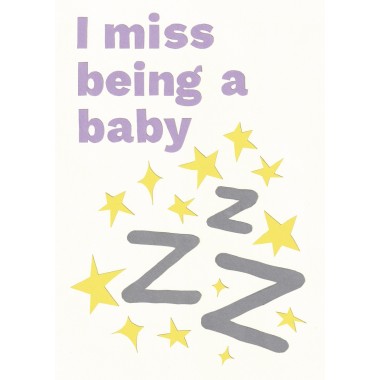 I miss being a baby – Print von Lavanda Posters
