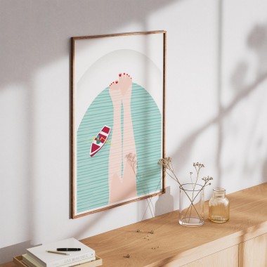 Amy & Kurt Berlin A4 Artprint "Badewanne"