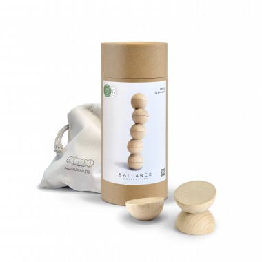BALLANCE mini – Gedulds- & Geschicklichkeitsspiel für Jung und Alt (Set mit 10 Teilen) - Manukakids