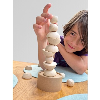 BALLANCE XL - Entdecke die Schwerkraft! Kreatives Stapelspiel für Erwachsene und Kinder. (Set mit 20 Teilen)