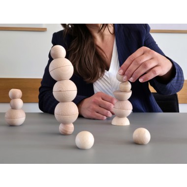 BALLANCE - trainiere Deine Geschicklichkeit. 20 Stapelsteine für Kinder und Erwachsene.