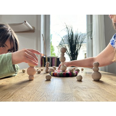 BALLANCE (XL) - Gedulds- & Geschicklichkeitsspiel für Jung und Alt (Set mit 20 Teilen) - Manukakids