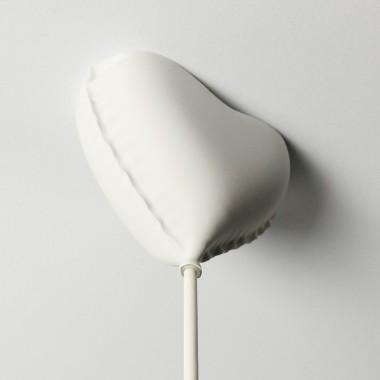 canopie® - Lampenbaldachin - Ballonherz Gipsweiß