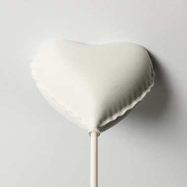 canopie® - Lampenbaldachin - Ballonherz Gipsweiß