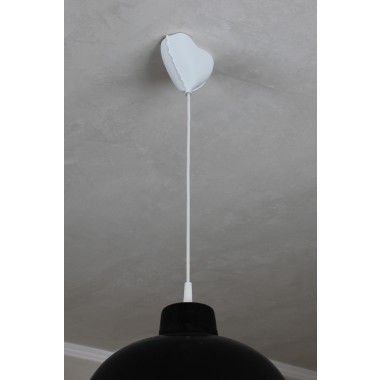canopie® - Lampenbaldachin - Ballonherz Gipsweiß