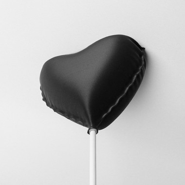 canopie® - Lampenbaldachin - Ballonherz Mattschwarz