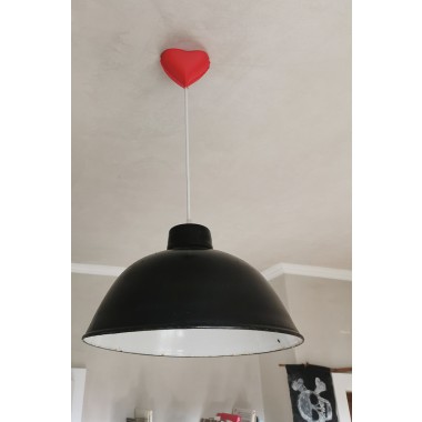 canopie® - Lampenbaldachin - Ballonherz Verkehrsrot