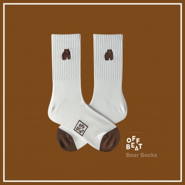 Gerippte Bär Socken von Offbeat