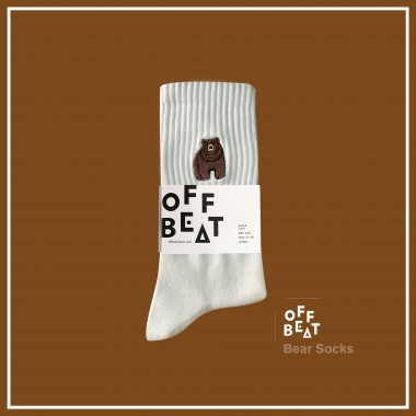 Gerippte Bär Socken von Offbeat