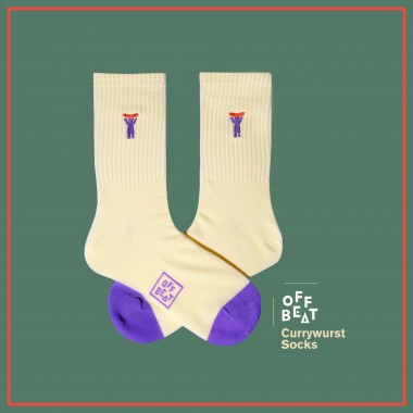 Gerippte Berlin Bear Socken von Offbeat