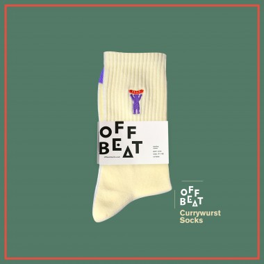 Gerippte Berlin Bear Socken von Offbeat