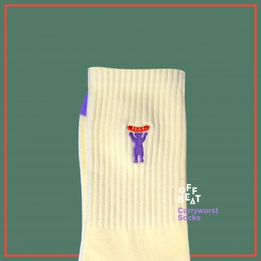 Gerippte Berlin Bear Socken von Offbeat