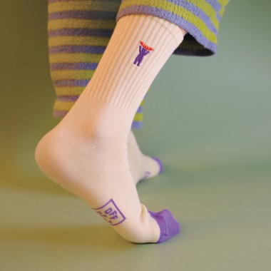 Gerippte Berlin Bear Socken von Offbeat