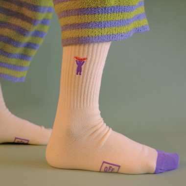 Gerippte Berlin Bear Socken von Offbeat