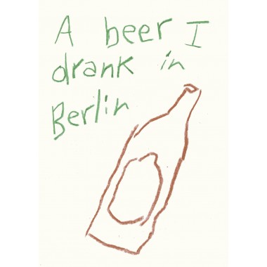 A beer I drank in Berlin – Lavanda Posters