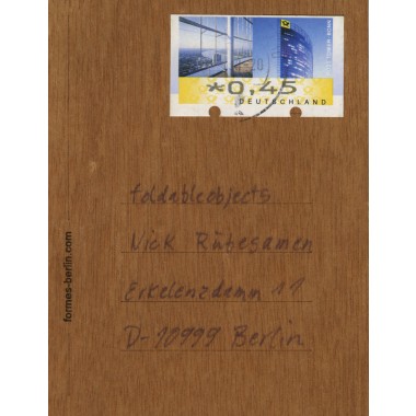 Postkarten aus Holz - 3 Elchkarten