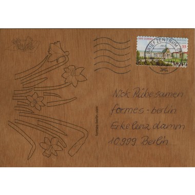 formes Berlin Osterglocken-Karten - 6 Postkarten aus Holz