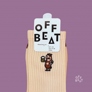 Bestickt Wurstmensch Socken von Offbeat
