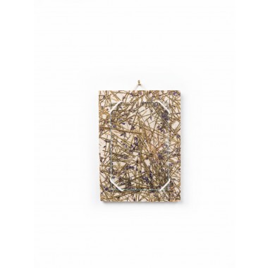 Bildfläche - Lavendel // Bilderrahmen aus Flachsvlies mit Lavendel // Studio Minzi 