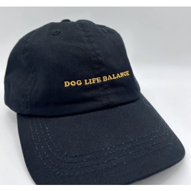 DOG LIFE BALANCE - Unisex Dad Cap in Black & Orange