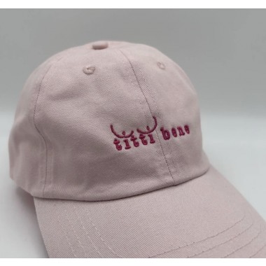 titti bene - Unisex Dad Cap in Rose & Pink - area