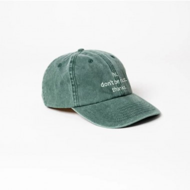 hi. don't be racist. thanks. Dad Cap - vintage green & cream - arrel