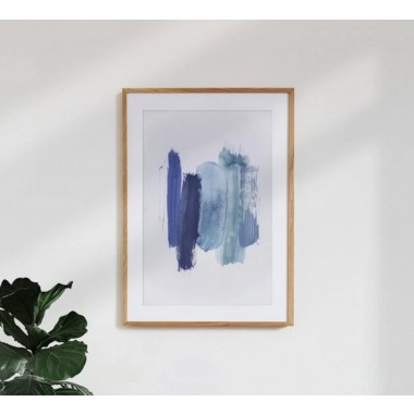 nahili ARTPRINT/POSTER "abstract aquarelle - blue shades of the OCEAN" (DIN A1/A3 & 50x70cm) Meer - Malerei