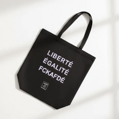 FCKAFDÉ Premium Tote Bag - Black & Purple
