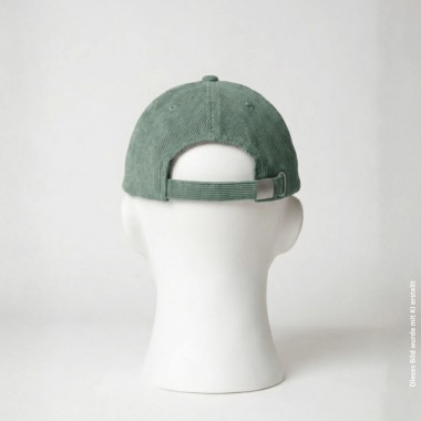 Dog Life Balance Premium Cord Dad Cap - Green & Cream