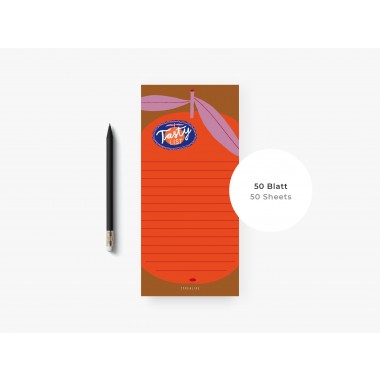 Notizblock "schmal", 3er Set / Tasty List