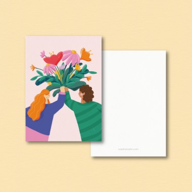 Blumenfreu(n)de – Postkarte A6