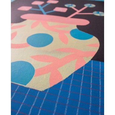 Martin Krusche - »Blumenvase mit Ornament«, 50x70cm