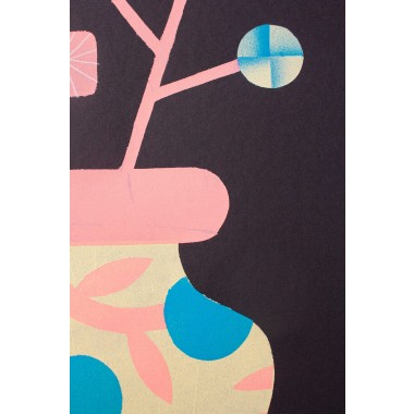 Martin Krusche - »Blumenvase mit Ornament«, 50x70cm
