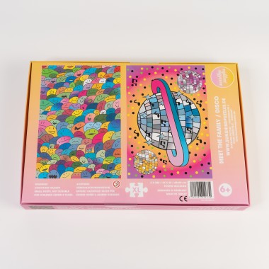 MEET THE FAMILY / DISCO, 2x 260 Teile Puzzle in einer Box