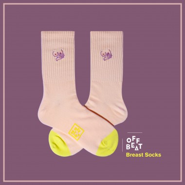 Gerippte Brust Socken von Offbeat