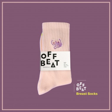 Gerippte Brust Socken von Offbeat