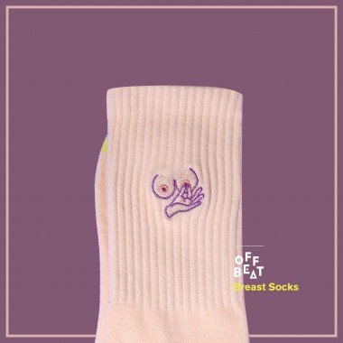 Gerippte Brust Socken von Offbeat