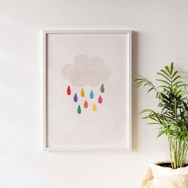 Kunstdruck "Bunte Wolke" | Paperlandscape