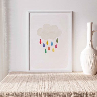 Kunstdruck "Bunte Wolke" | Paperlandscape