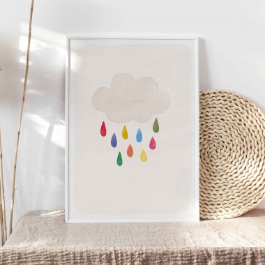 Kunstdruck "Bunte Wolke" | Paperlandscape