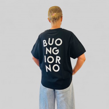 Love is the new black - "Buongiorno / Black T-Shirt"