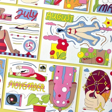 Anne Albert – Monatskarten – Set – A6