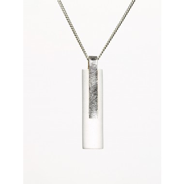 [GS04] Beton Halskette Kette - 925 WHITE SILVER