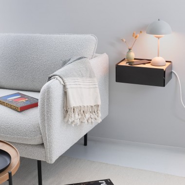 Charge-Box Ladestation Lichtgrau / Filz Marble Meliert