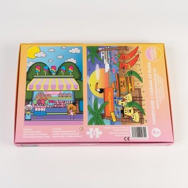 CABANA DE PLAYA und CANDAYLAND, 2x 260 Teile Puzzle in einer Box