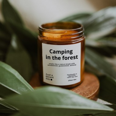 Camping in the forest - Duftkerze - Handmade - Sojawachs