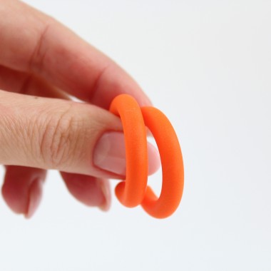Atelier Anda | Candy Hoops in Aperol Orange - 925 Sterlingsilber