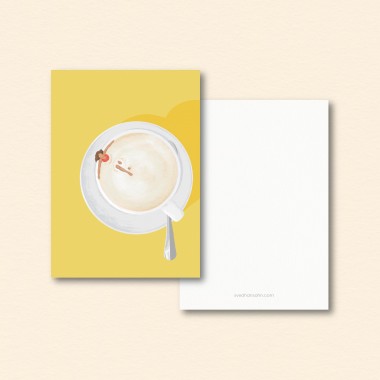 Cappuccino Bad – Postkarte A6