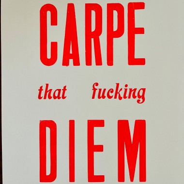 CARPE that fucking DIEM Letterpress von papelami