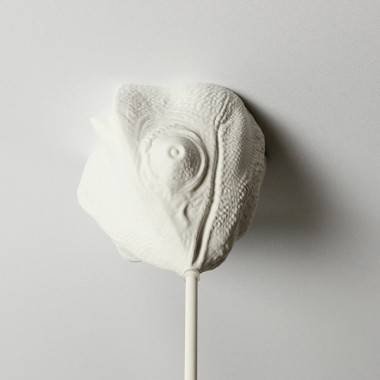 canopie® - Lampenbaldachin - Chamäleon Gipsweiß